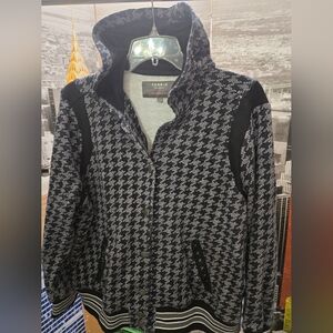 TORRID- Houndstooth-patterned hoodie